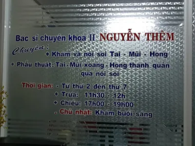 phòng khám tai mũi họng - bs nguyễn thêm - phòng khám