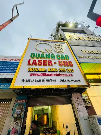 q8 laser quận 10 - xưởng làm bảng hiệu  cắt khắc laser cnc quận 10 - dịch vụ cắt laser