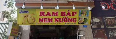 quán 76-ăn vặt-nem nướng-ram bắp-trà sữa - quán ăn nhẹ