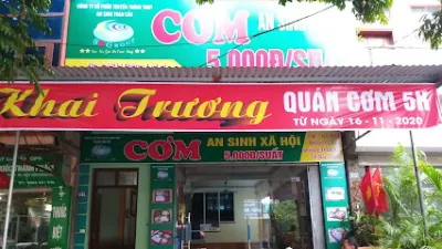 quán cơm 5k - bắc giang - quán ăn tự phục vụ