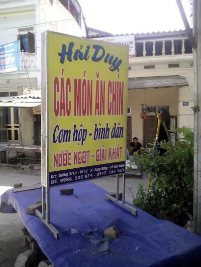 quán cơm bình dân hải duy - cửa hàng