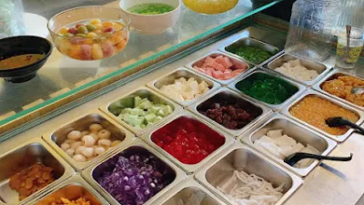 quán tôm chè - trà trân châu