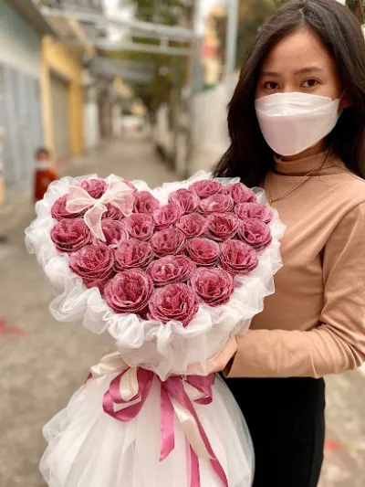 shop gà handmade - chuyên hoa sáp, nhũ, phụ kiện trang trí sinh nhật - cửa hàng hoa khô