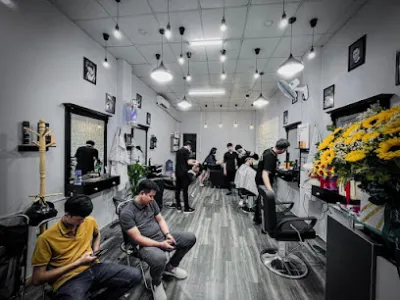 tiệm cắt tóc nam-xám-mens hair designer - tiệm cắt tóc