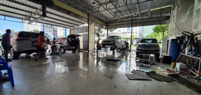 tiệm rửa xe h2l - bãi rửa xe ô tô
