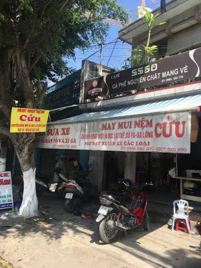 tiệm sửa xe năm - may mui nệm cửu - cửa hàng sửa chữa xe máy