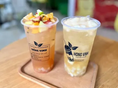 trà sữa hồng vinh - trà trân châu