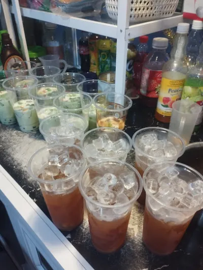 trà sữa - trà đào - trân châu đường đen - khu ăn uống