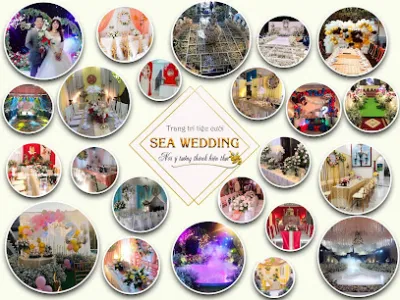 trang trí tiệc cưới sea wedding - dịch vụ cưới hỏi