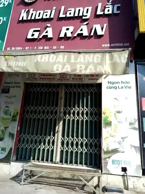 khoai lang lắc gà rán