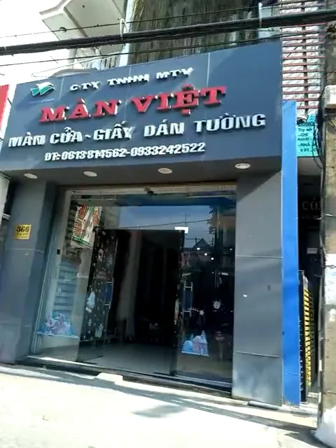 màn cửa - giấy dán tường