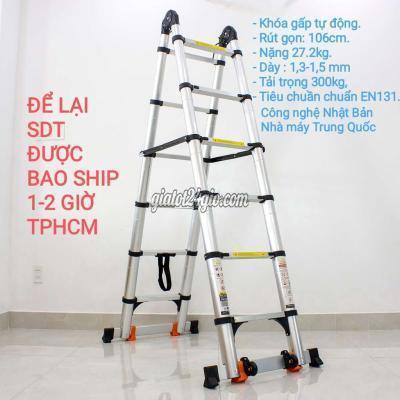 đồ chuyên dụng, giống nuôi trồng quận bình tân - hồ chí minh | thang rút đôi chữ a cao 3m8 -7m6 sumika chính ...