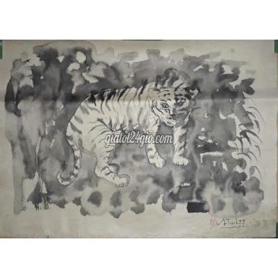 đồ sưu tầm, đồ cổ huyện đông anh - hà nội | bức tranh hổ về ...