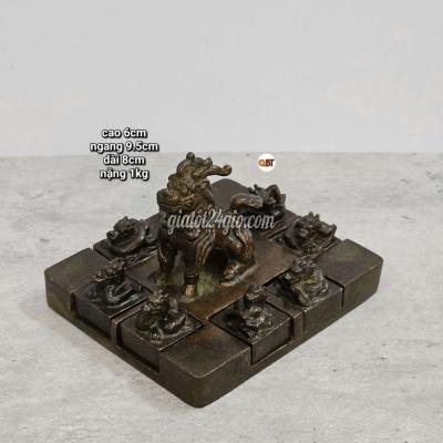 đồ sưu tầm, đồ cổ quận 3 - hồ chí minh ấn rồng cửu long bằng đồng