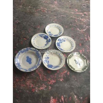 đồ sưu tầm, đồ cổ quận 4 - hồ chí minh | 5 dĩa gốm xưa có mọc lành nguyên ...
