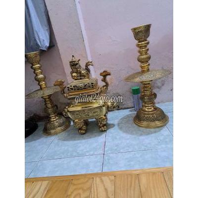 đồ sưu tầm, đồ cổ quận 8 - hồ chí minh | hàng đặt bằng đồng đúc.bộ lư nặng 32kg,đỉnh cao ...