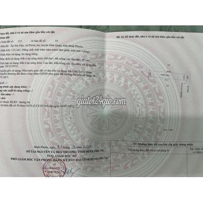 Mua Bán Đất Huyện Hớn Quản - Bình Phước 320 Triệu 5x36 Thổ Cư Đường Liên Thôn Phước An Mua Bán Đất Huyện Hớn Quản - Bình Phước 320 Triệu 5x36 Thổ Cư Đường Liên Thôn Phước An