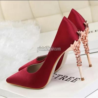 giày nữ - thăng bình - quảng nam | Giày cao gót BigTree màu đỏ đô size 38, mang 1 ...