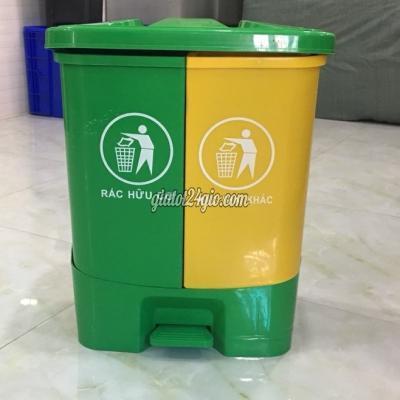 thùng nhựa quận 12 hồ chí minh | thung rac nhưa 2 ngăn...