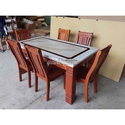 bàn ghế - tân bình - hồ chí minh | Bộ bàn ăn 6 ghế mặt đá ...