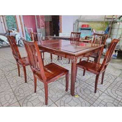 bộ bàn ghế gỗ - bình thủy - cần thơ | Bộ bàn 6 ghế gổ g ỏ với ...