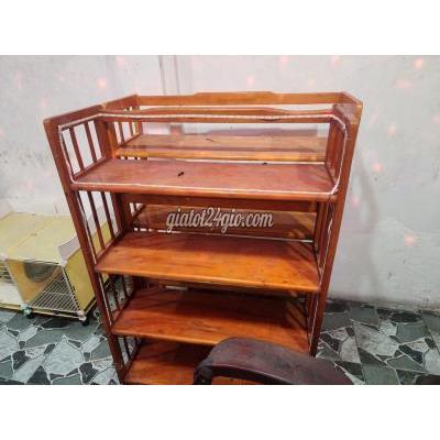 kệ để đồ - bến cát - bình dương | Thanh lý 2 cái kệ gỗ 4tầng ngang ...