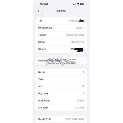 điện thoại iphone - cẩm lệ - đà nẵng | iPhone 16 Pro Max 256GB Trắng ...