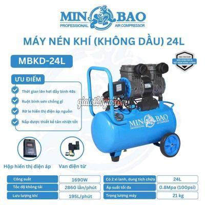 thiết bị chuyên dụng - cẩm lệ - đà nẵng | Máy nén khí MIN BAO MBKD-24L không dầu giảm ...