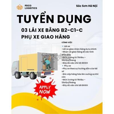 tuyển dụng sóc sơn hà nội | cty pdco logistics tuyển...
