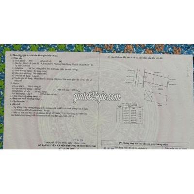 bán nhà - bình tân - hồ chí minh | Chính chủ Bán nhà Ngang 5x14m. Cách Đường Kênh Tham Lương Bến Cát ...