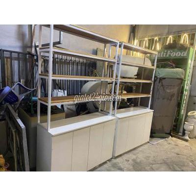 kệ để đồ - cẩm lệ - đà nẵng | Kệ trưng bày Gỗ, Kim loại Trắng, Nâu gỗ 1m2 x ...