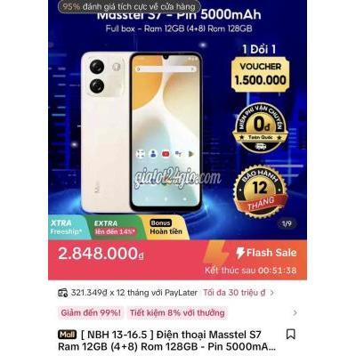 điện thoại - tân phú - hồ chí minh | Masstel S7 12GB/128GB ...