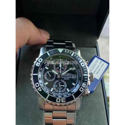 Đồng hồ nam - thủy nguyên - hải phòng | Đồng hồ Seiko Chronograph Diver Nam Đen ...