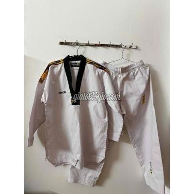 áo nam - quận 3 - hồ chí minh | Võ phục Taekwondo Kwon Trắng sọc ...