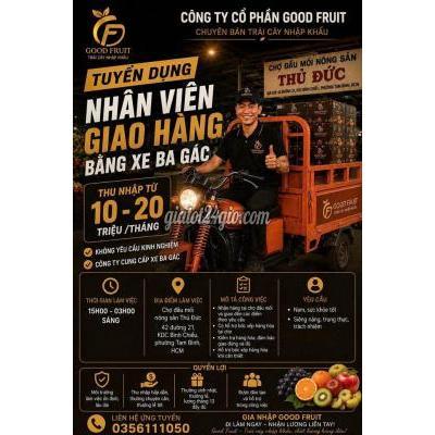 tuyển dụng - thủ đức - hồ chí minh | Giao hàng ba gác, bốc xếp (có đào ...