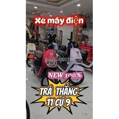 xe số - dĩ an - bình dương | Xe máy điện Ally màu Đỏ, Tím, Kem mới ...