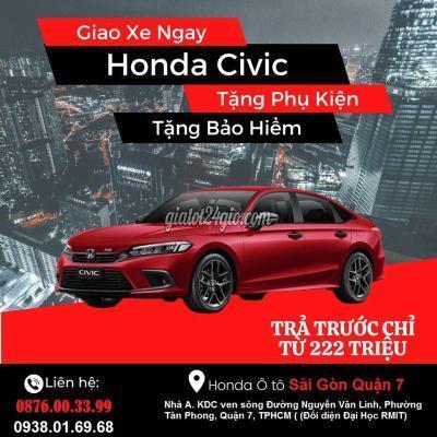 ô tô quận 7 - hồ chí minh honda civic khuyến mãi khủng giá xả kho