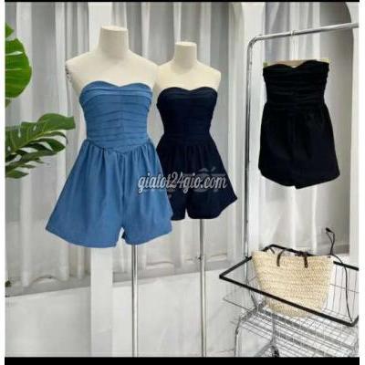 Quần Áo Quận Hai Bà Trưng - Hà Nội Size Xl 70 - 80kg - Jumpsuit Quây Xếp Ly - Màu Đen Quần Áo Quận Hai Bà Trưng - Hà Nội Size Xl 70 - 80kg - Jumpsuit Quây Xếp Ly - Màu Đen