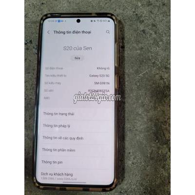 samsung galaxy s20 - hồ chí minh bán s20 5g máy hàn 1sim mới 98888%