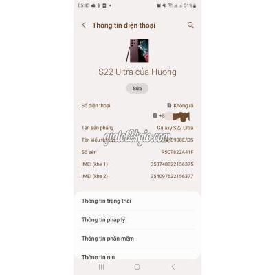 samsung galaxy s22 ultra - long an cần tiền gấp nên bán
