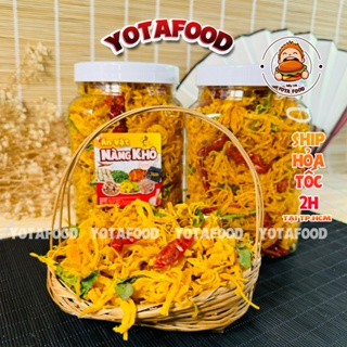 1Kg Khô Gà Lá Chanh (Giòn ngon - Đậm vị)  Đồ ăn vặt Yotafood...