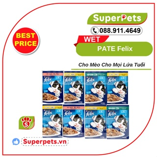 [ 85g ] Pate Cho Mèo Felix Purina Whiskas Nhiều Vị SUPPERPETS VIỆT...