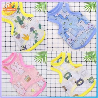 Áo Cho Chó Mèo Thú Cưng Mùa Hè Ba Lỗ Thoáng Mát quần áo thú cưng d...