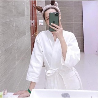 Áo Choàng Tắm, Áo Choàng Ngủ Hàng Cao Cấp 100% Cotton Dùng Trong K...
