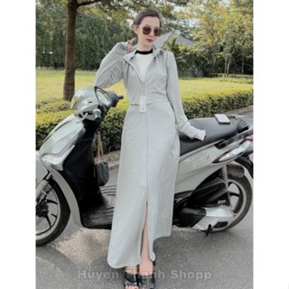 Áo Chống Nắng Toàn Thân Nữ dáng CROPTOP Vải MÌ NỈ Chống Tia UV Chấ...