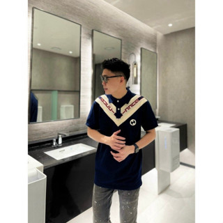 Áo Polo Nam Gu Chì Phối Chữ V In Chữ Viền Cổ Siêu Đẹp - Polo Nam G...