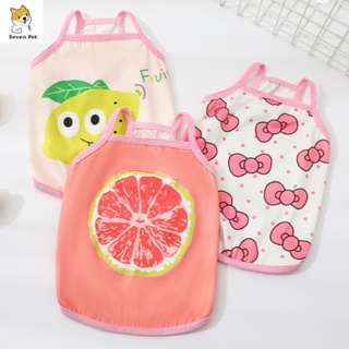 Áo Thun Thoáng Khí In Họa Tiết Trái Cây Dễ Thương Cho Thú Cưng Shi...