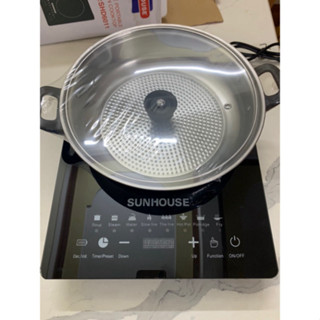 Bếp Từ Cảm Ứng SUN HOUSE 2200W , Bếp Điện Từ Hồng Ngoại Kèm Nồi ( ...