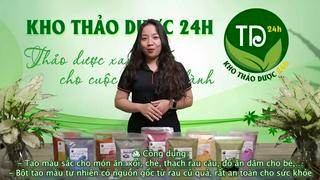 Bột tạo màu thực phẩm, 100% tự nhiên, nguyên chất, dùng nấu xôi là...