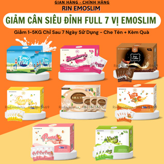(CHE TÊN  KÈM QUÀ) Detox Emoslim Giảm Cân 8 Vị Trái Cây - Giảm Mỡ ...